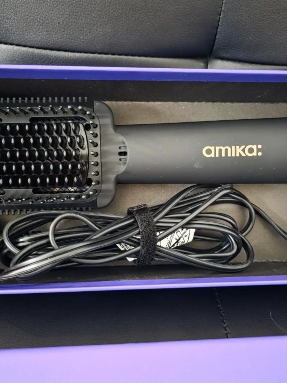 amika Double Agent 2-in-1 Blow Dryer + Straightening Brush